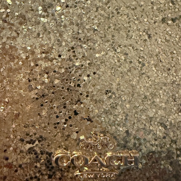 🌸NWT Very unique Coach Glitter fold over crossbody bag or clutch 🌟 - Picture 3 of 5